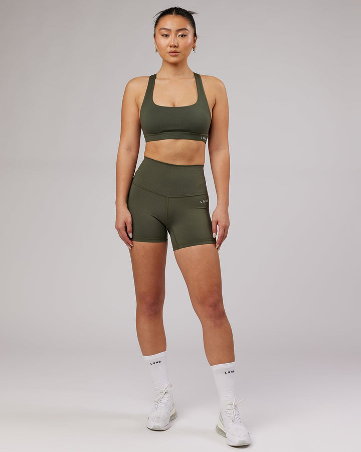 Base Sports Bra - Forest Night