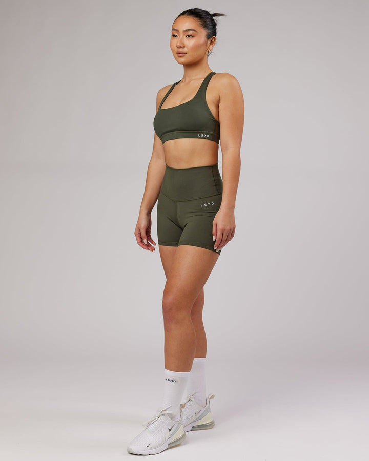 Base Sports Bra - Forest Night