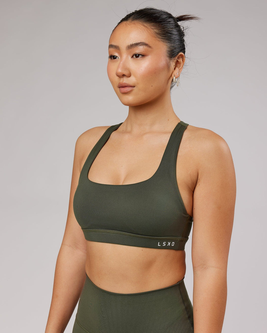Base Sports Bra - Forest Night