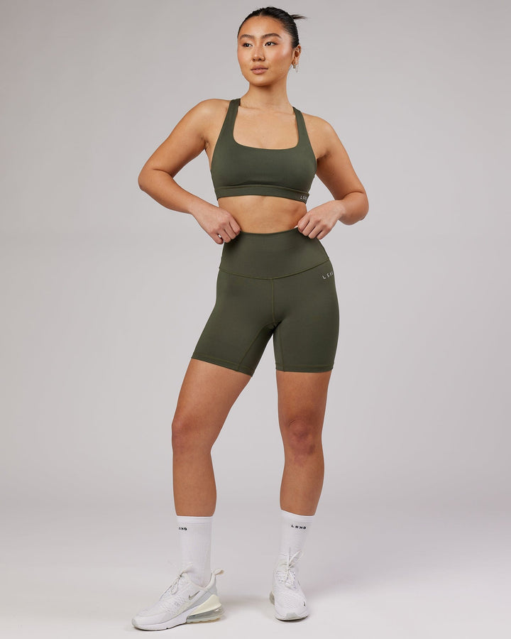 Base Mid Short Tights - Forest Night
