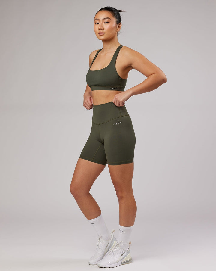Base Mid Short Tights - Forest Night