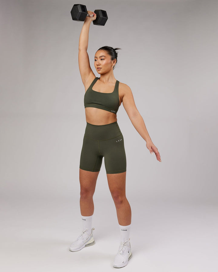 Base Mid Short Tights - Forest Night
