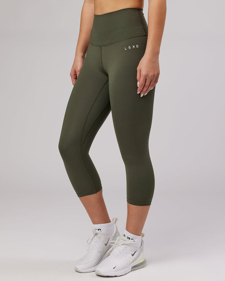 Base 3/4 Length Tights - Forest Night