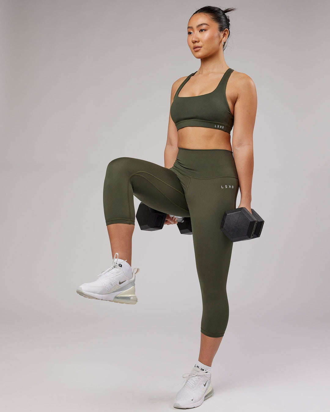 Base 3/4 Length Tights - Forest Night