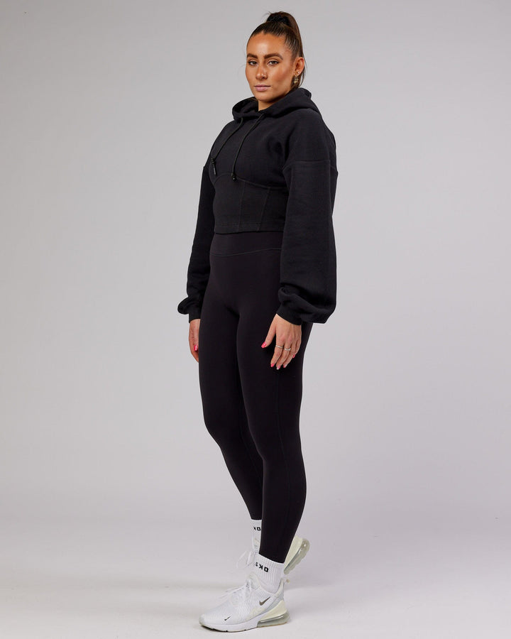 Becca Corset Hoodie - Black