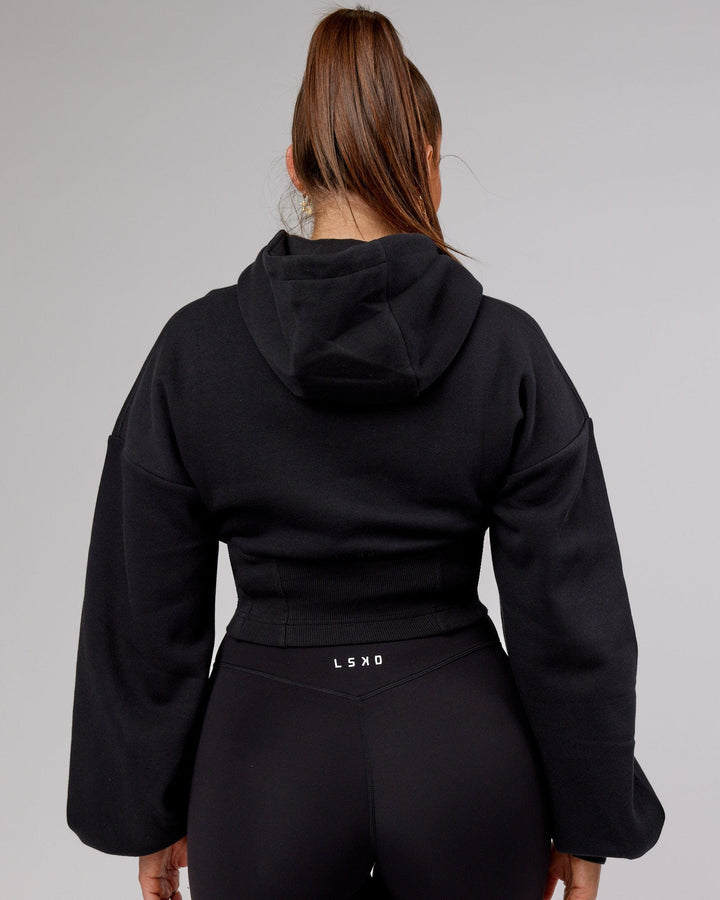 Becca Corset Hoodie - Black