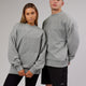 Unisex Off Duty Sweater Oversize - Lt Grey Marl