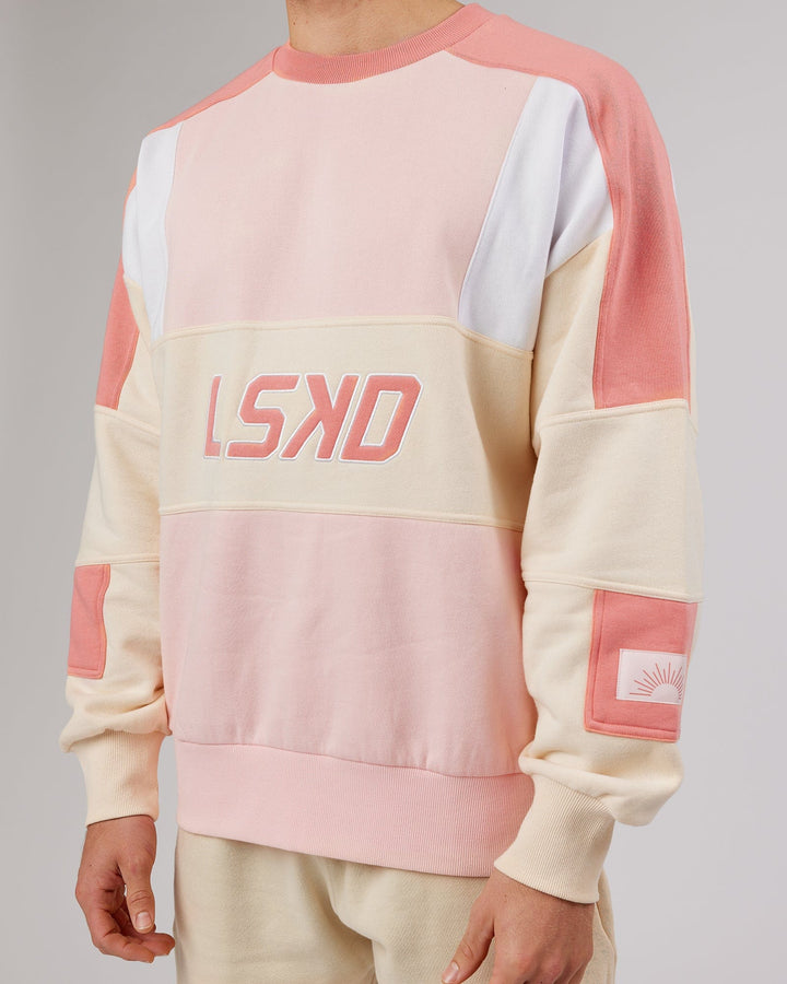 Unisex Slam Sweater Oversize - Peach Multi