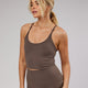 Determined Shelf Sports Tank - Mocha