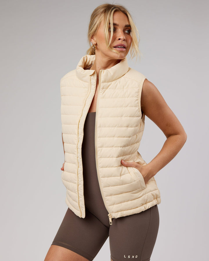 Uplift Puffer Vest - Classic Cream