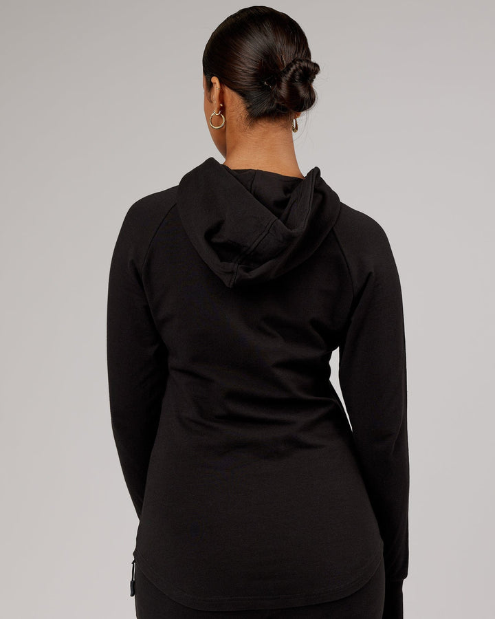 PB Zip Through Hoodie - Black-Tonal