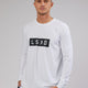 Strength FLXCotton LS Tee - White-Black