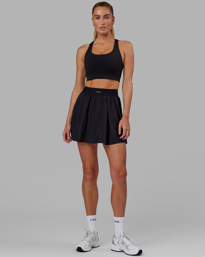 Woman wearing Ace Skirt - Black
