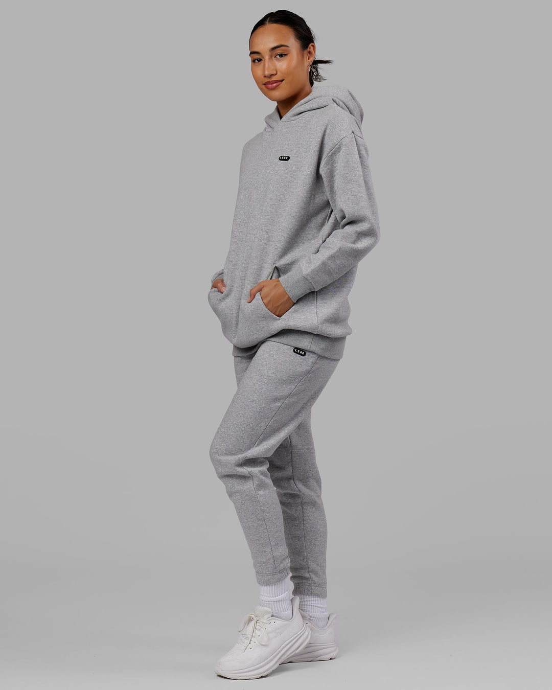 Unisex Capsule Track Pant - Lt Grey Marl