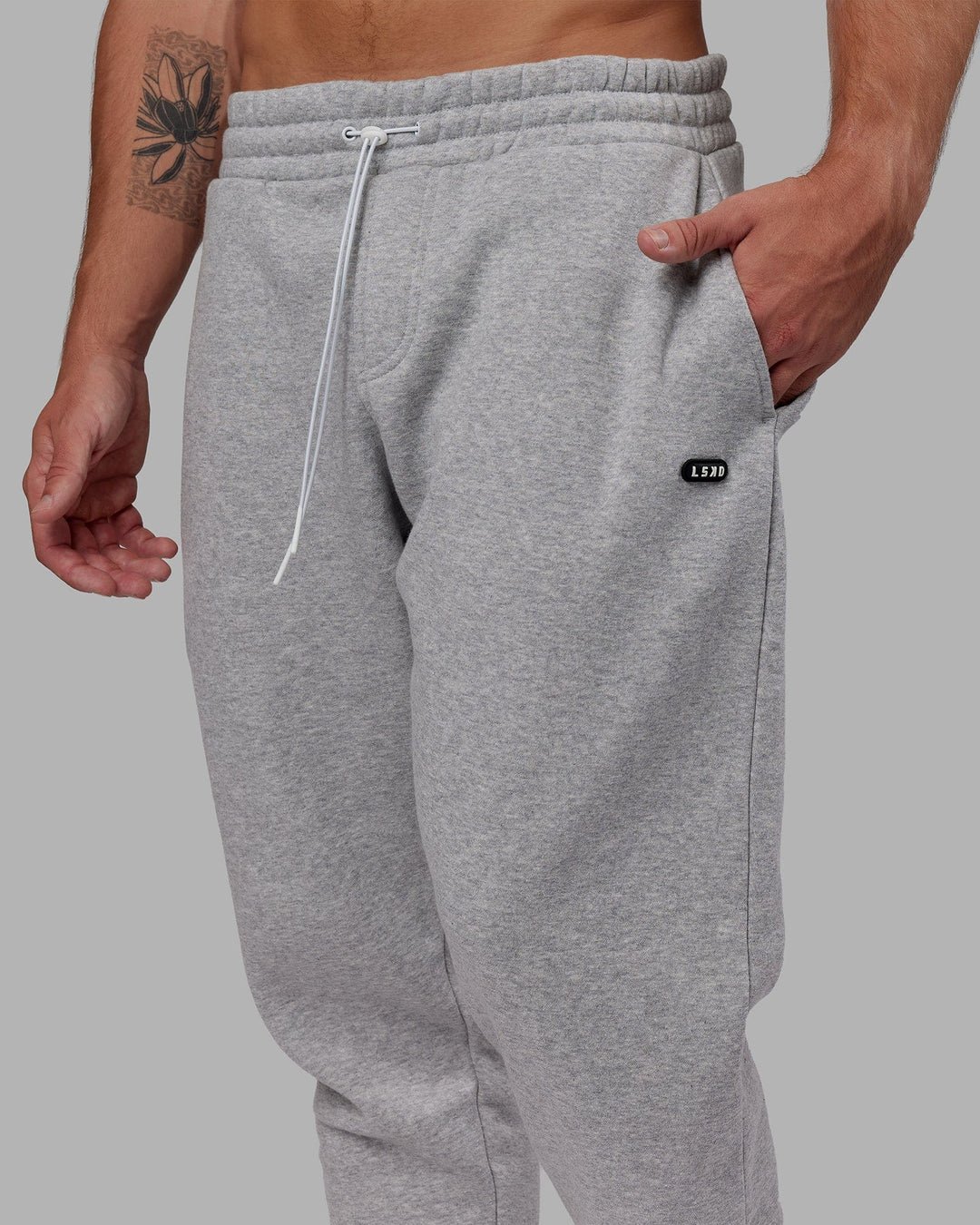 Unisex Capsule Track Pant - Lt Grey Marl