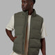 Man wearing Classic Puffer Vest - Tealeaf