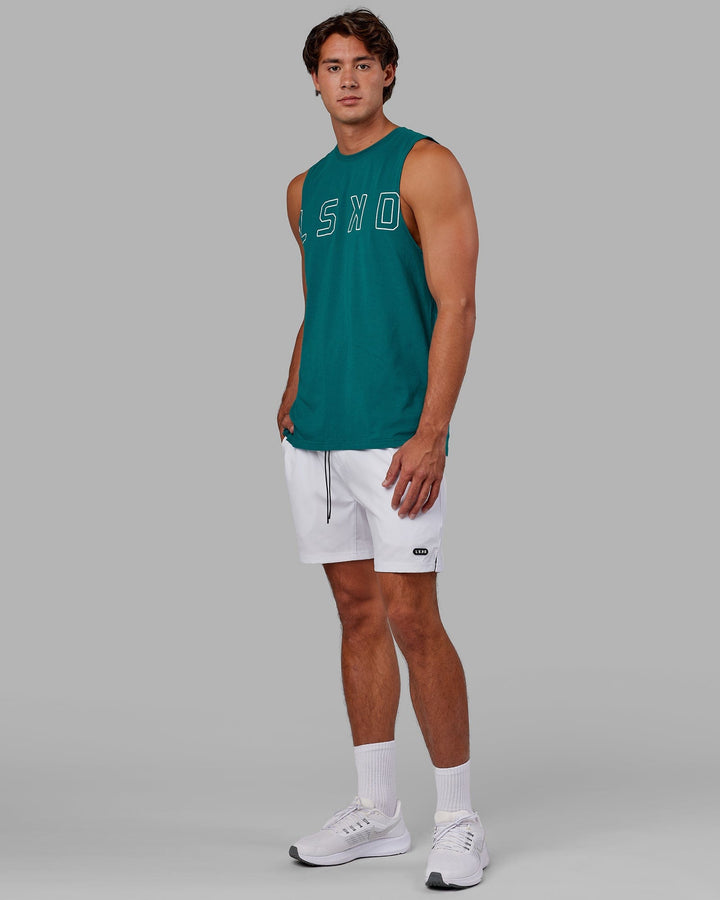 Expand FLXCotton Training Fit Tank - Deep Lake