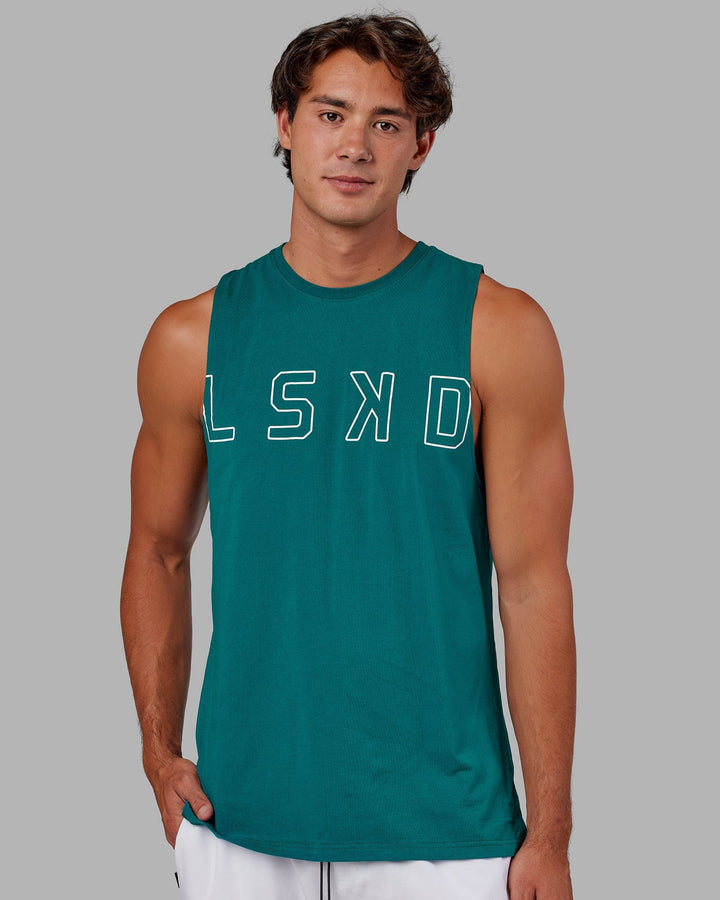 Expand FLXCotton Training Fit Tank - Deep Lake