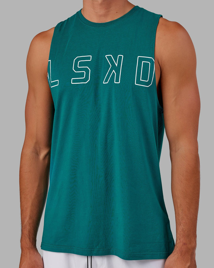 Expand FLXCotton Training Fit Tank - Deep Lake