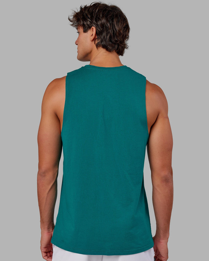Expand FLXCotton Training Fit Tank - Deep Lake