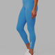 Woman wearing Flux 7/8 Length Tight - Azure Blue