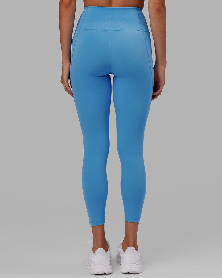 Woman wearing Flux 7/8 Length Tight - Azure Blue