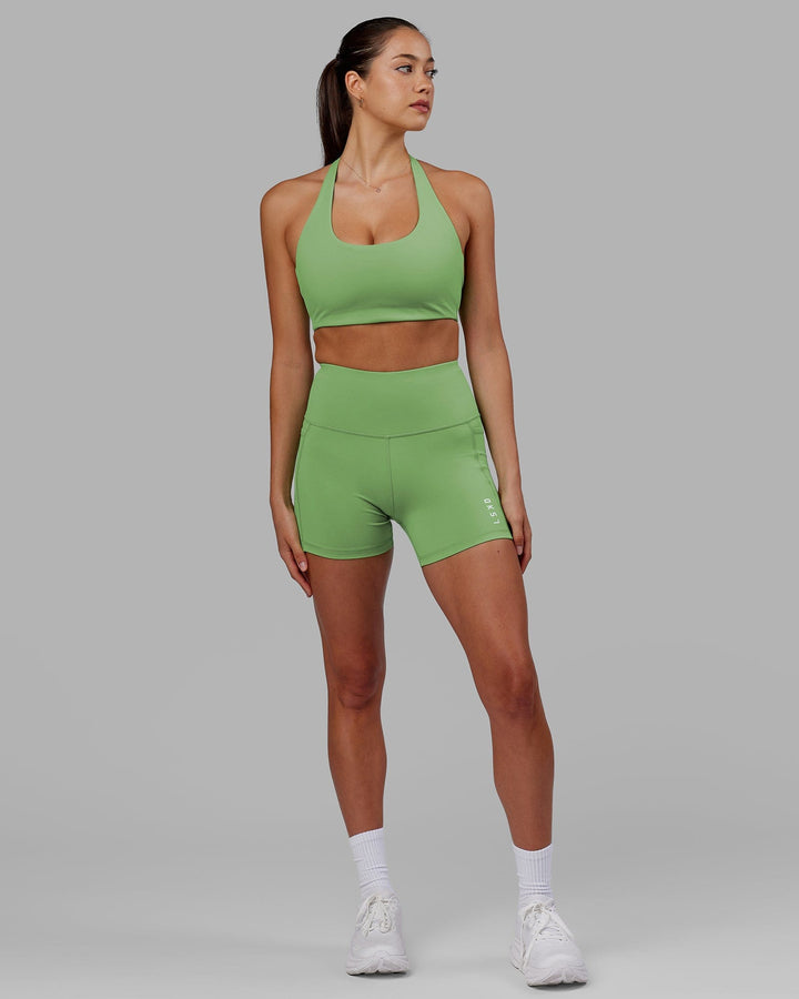 Woman wearing Flux X Short Tight - Apple Mint