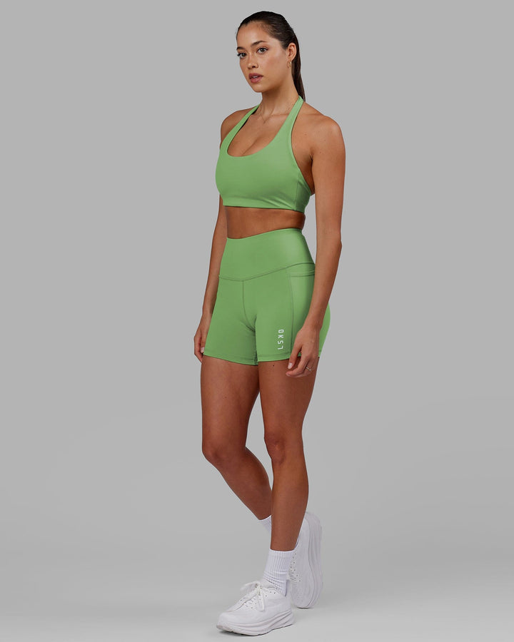 Woman wearing Flux X Short Tight - Apple Mint
