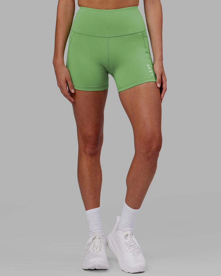 Woman wearing Flux X Short Tight - Apple Mint