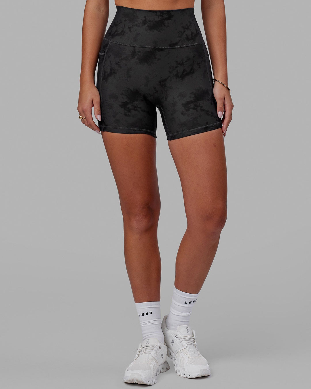 Fusion X-Short Tights - Black Tie-Dye