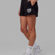 Woman wearing Hyper Lounge Short - Black