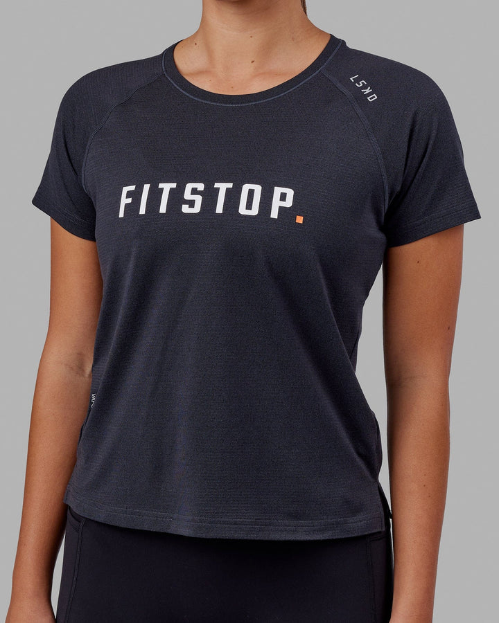 LSKD x Fitstop VapourFLX Trainer Tee - Black Marl