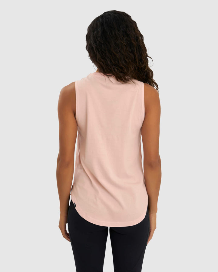 Luna Tank - Pink-White