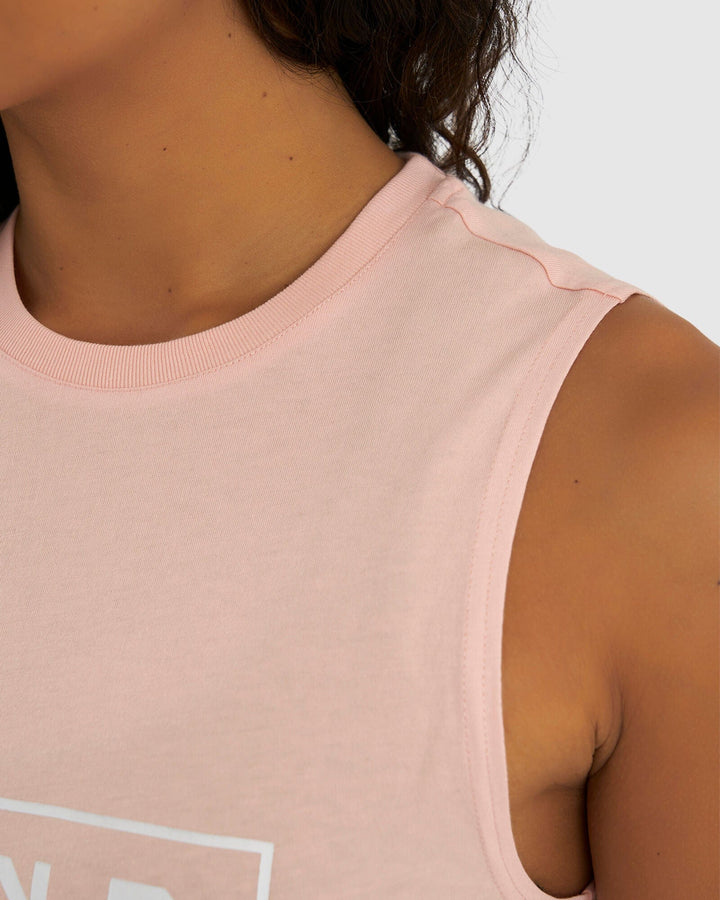 Luna Tank - Pink-White