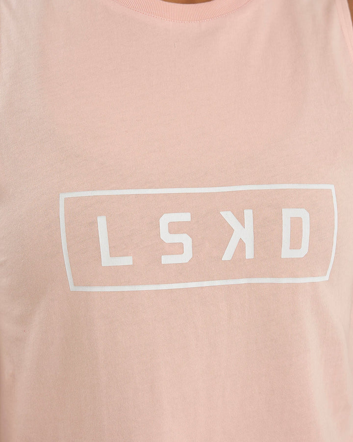 Luna Tank - Pink-White