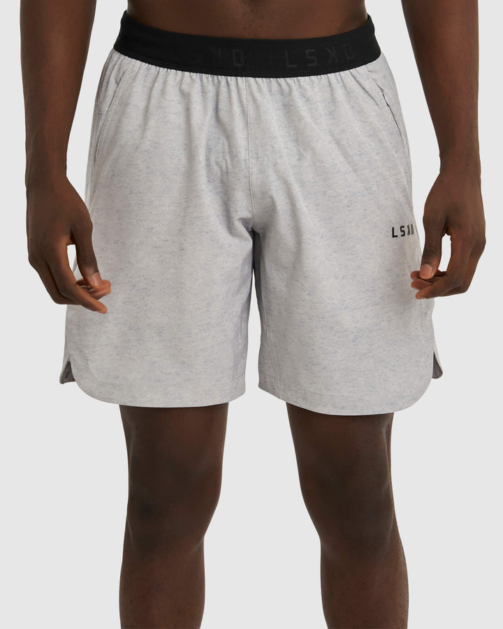 Competition 8" Performance Shorts - Light Grey Marl