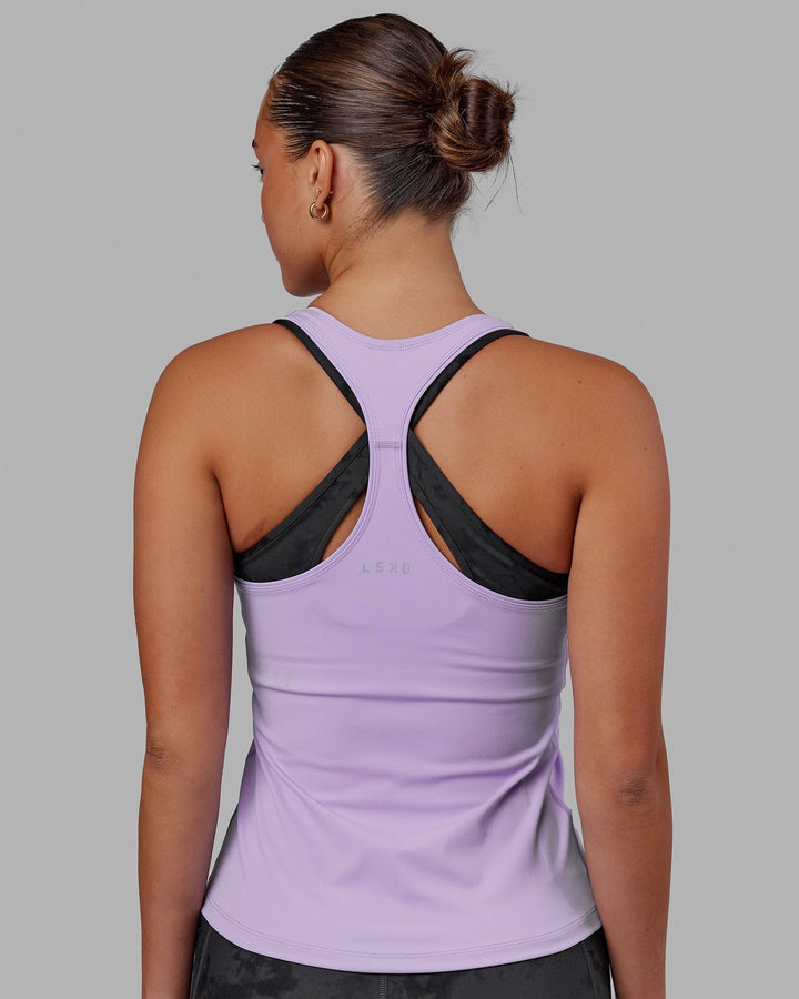 Woman wearing Lift Performance Tank - Pale Lilac