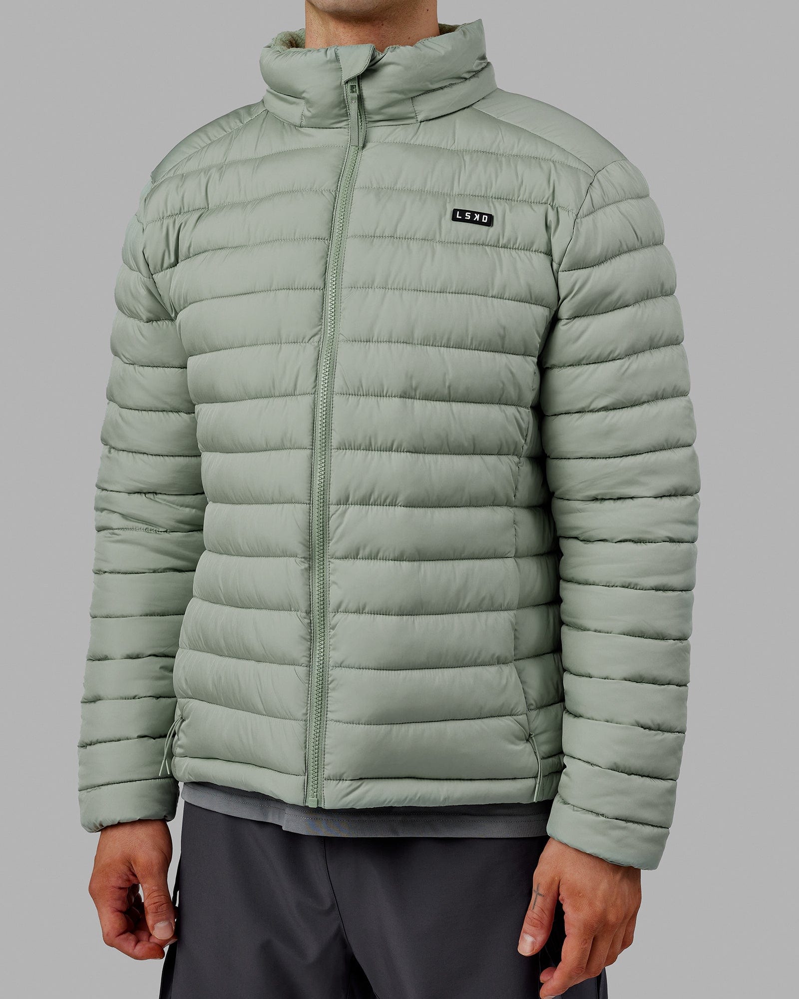 Mens All Day Puffer Jacket Iceberg Green LSKD