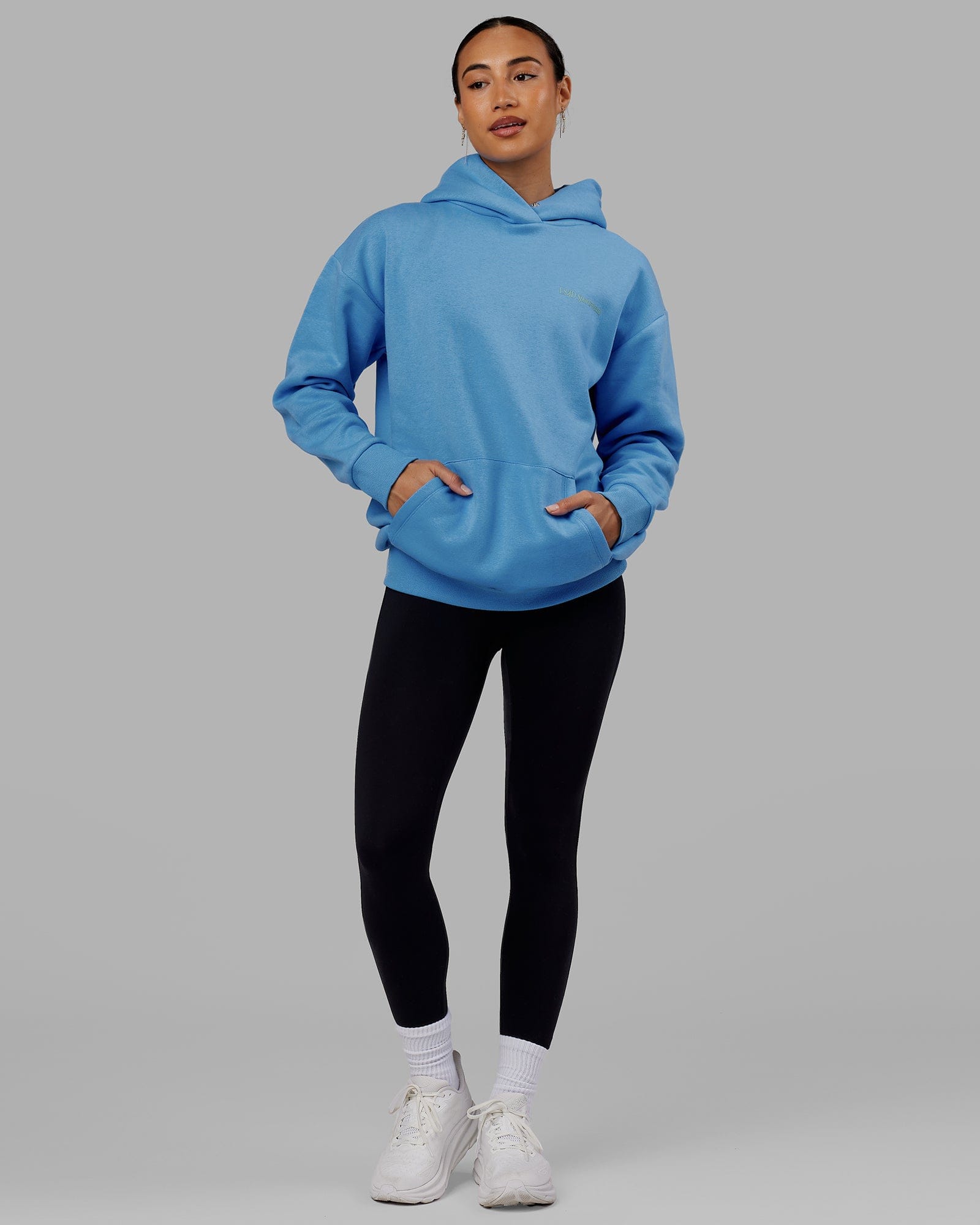 Unisex Motion Hoodie Oversize Azure Blue LSKD