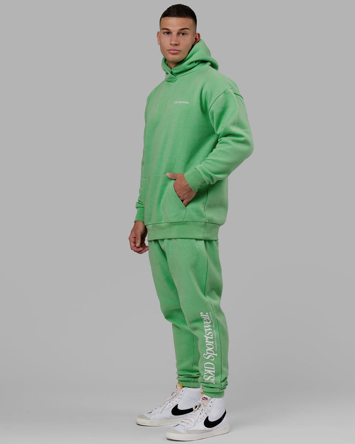 Man wearing Unisex Motion Trackpant - Apple Mint