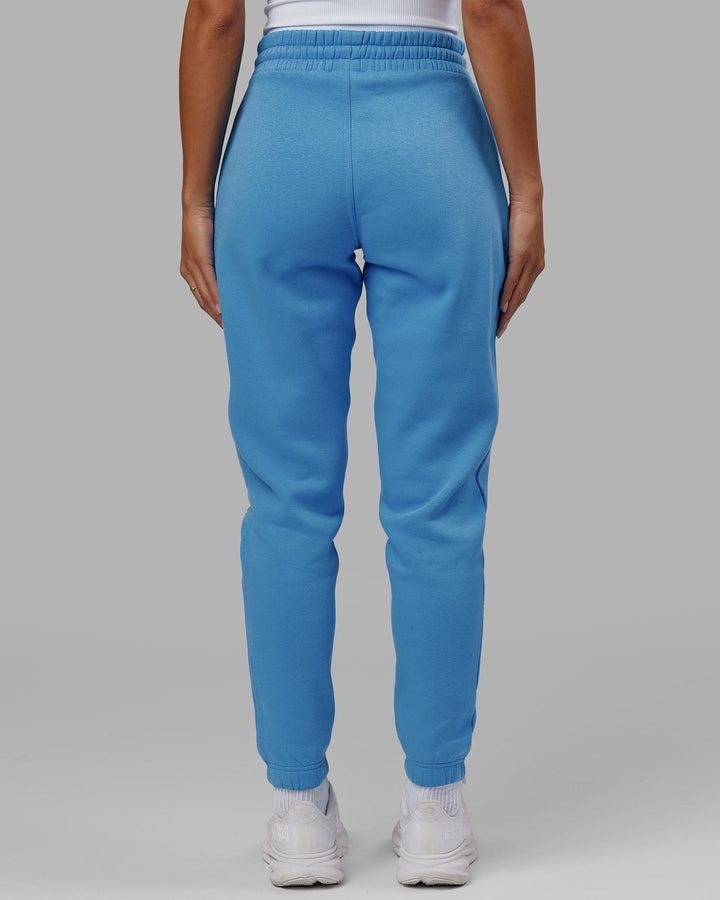 Woman wearing Unisex Motion Trackpant - Azure Blue