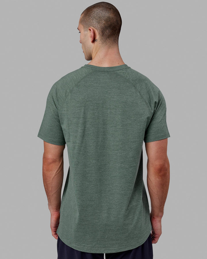 Man wearing Perform VapourFLX Tee - Dark Forest