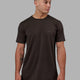 Man wearing PimaFLX Tee - Dark Walnut