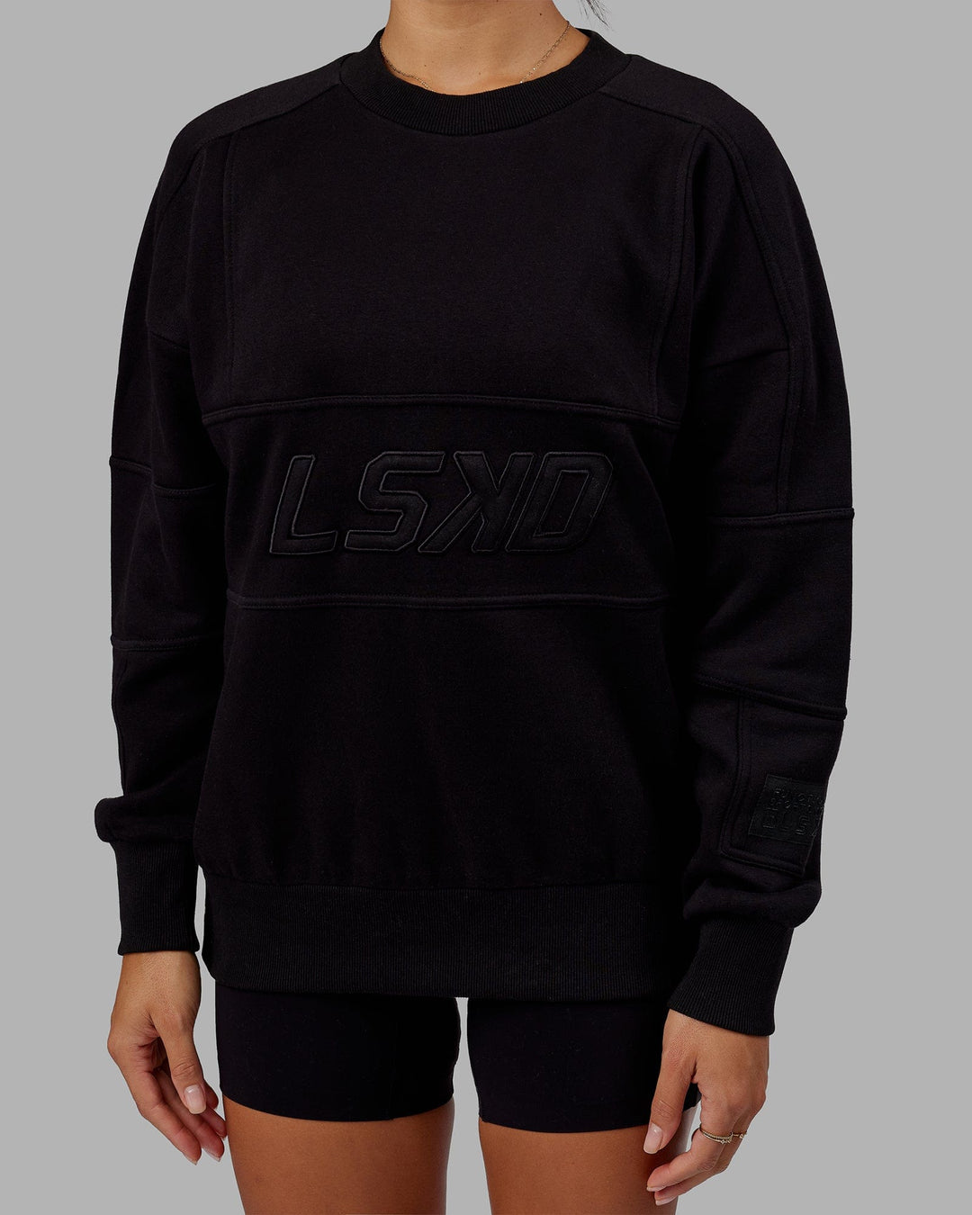 Unisex Slam Sweater Oversize - Black-Black