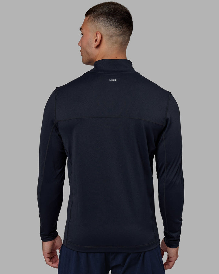 Man wearing Stride Zip Through Performance Jacket - Navy