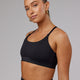 Woman wearing Advantage Sports Bra - Black