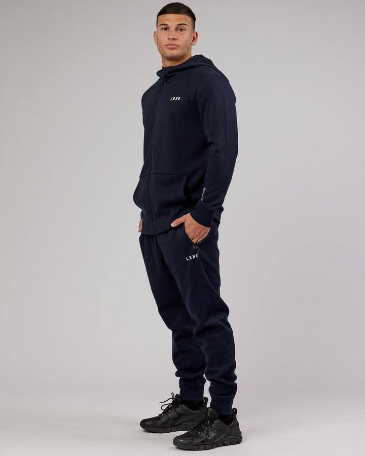Athlete ForgedFleece Zip Up Hoodie - Dark Navy