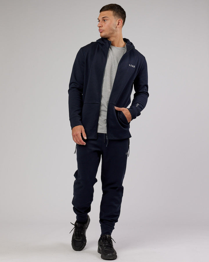 Athlete ForgedFleece Zip Up Hoodie - Dark Navy