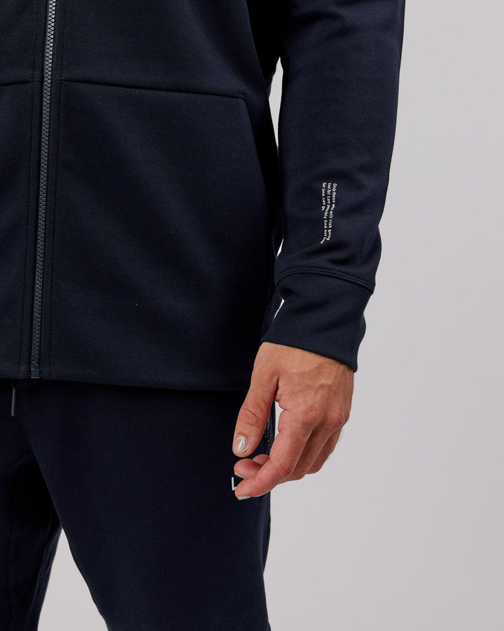 Athlete ForgedFleece Zip Up Hoodie - Dark Navy