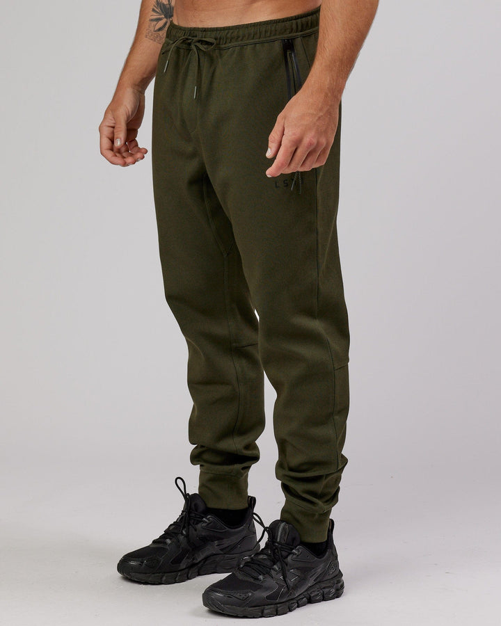 Athlete ForgedFleece Zip Track Pants - Forest Night